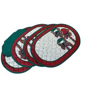 Ingleman Designs 8 Piece Holiday Placemats & Napkins Set Vintage NOS